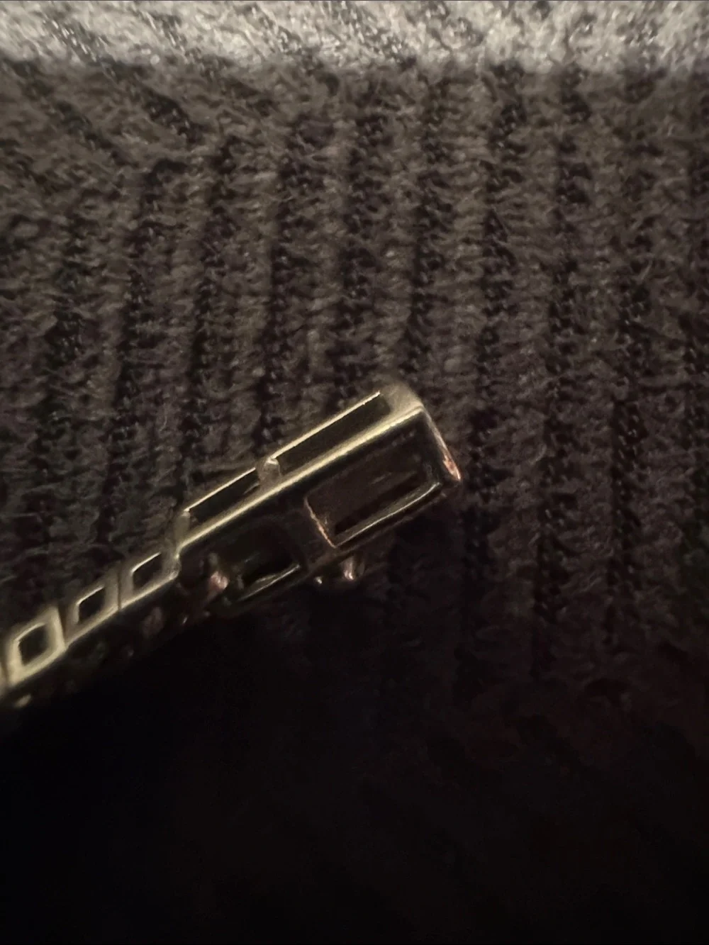 14 K White Gold 1 carat TW Natural Diamond tennis bracelet.